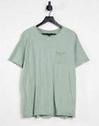 Brave Soul Short Sleeve Pocket T-shirt In Mint-green