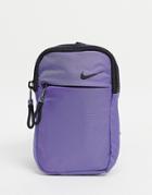 Nike Essentials Iridescent Flight Bag In Purple