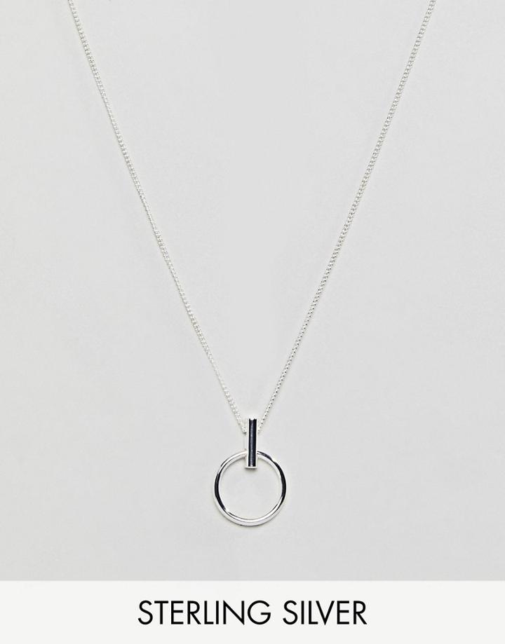 Pieces Sterling Silver Ring Necklace - Silver
