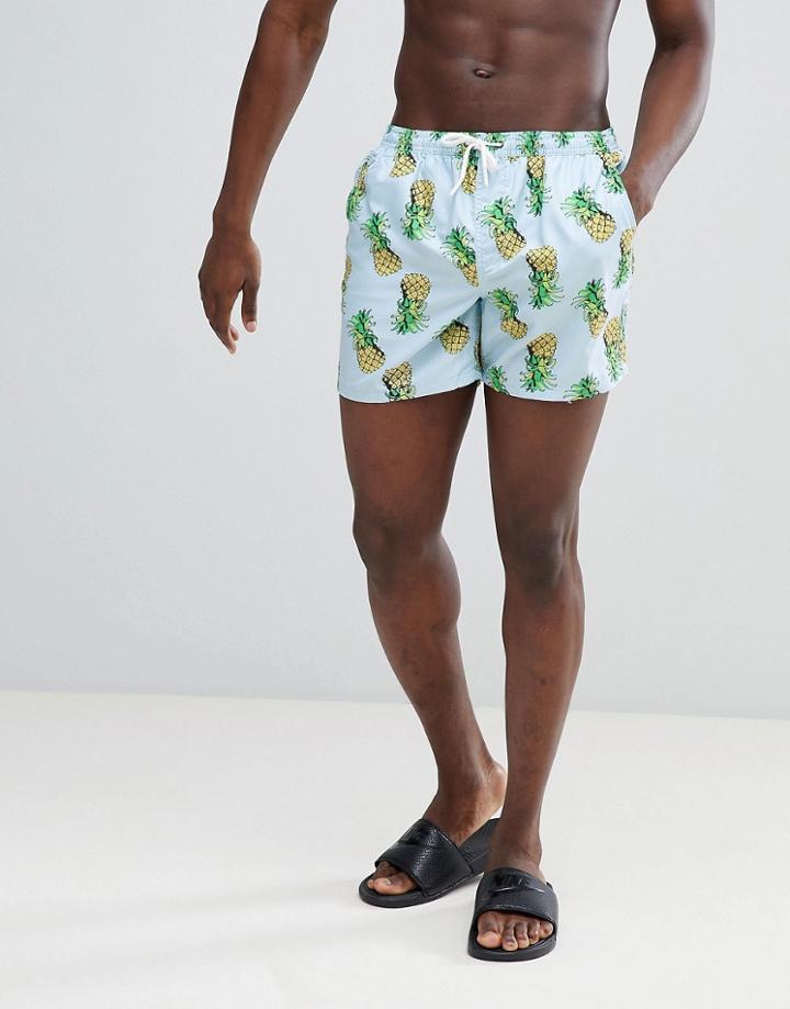 Brave Soul Print Swim Short - Multi