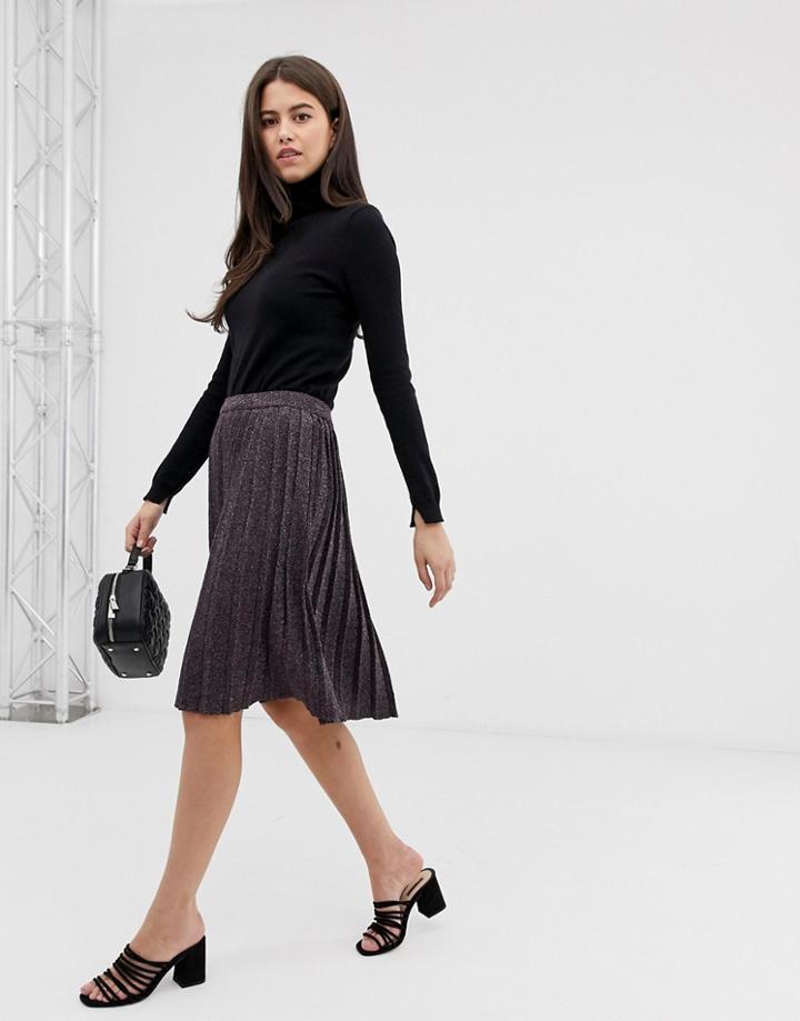 Vila Pleated Skirt - Pink