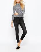 Waven Mid Rise Skinny Cropped Jeans - Vintage Black