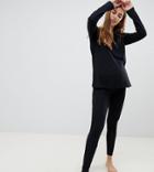 Asos Design Maternity Mix & Match Pyjama Jersey Legging - Black