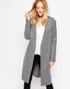 Just Female Wire Wrap Coat - Gray