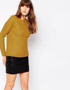 Vero Moda Ribbed Sweater - Harvest Gold