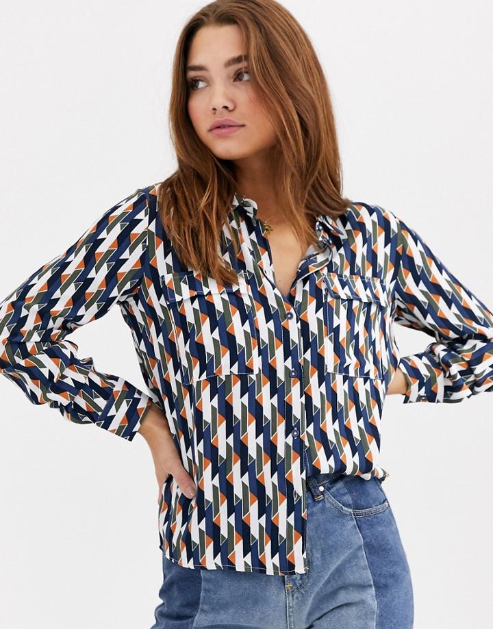 Jdy Shirt In Geo Print