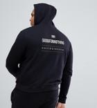 Good For Nothing Plus Hoodie In Black With Reflective Back Print - Black