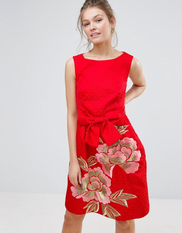 Ted Baker Deemey Shift Dress - Orange