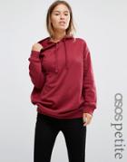 Asos Petite Ultimate Oversized Pullover Hoodie - Purple