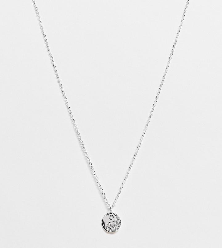 The Status Syndicate Sterling Silver Yin Yang Necklace