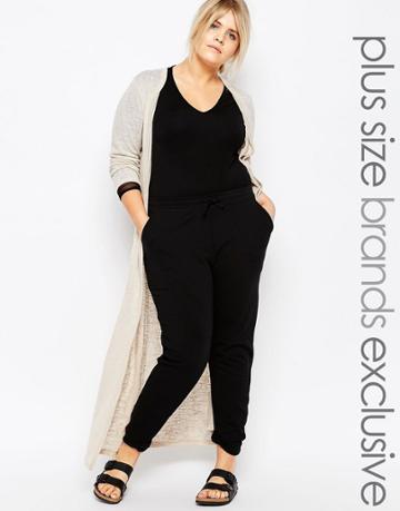 One Day Plus Longline Cardi - Beige