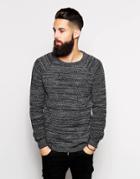 Asos Sweater With Twist Yarn - Black