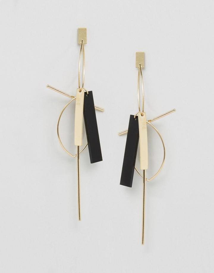 Cara Ny Shapes Drop Earrings - Gold