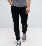 Rollas Tommy Tapered Jeans Trashbag Black - Black