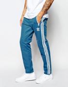 Adidas Originals Shattered Stripe Track Pants In Blue Az3271 - Blue