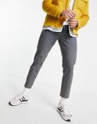 Asos Design Classic Rigid Jeans In Vintage Dark Tinted Wash-blues