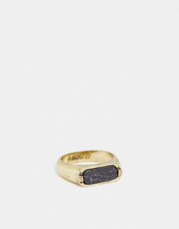 Classics 77 Marble Signet Ring In Gold