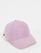 River Island Suedette Cap In Light Purple