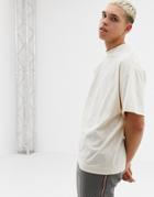 Collusion Regular Fit T-shirt In Beige - Beige
