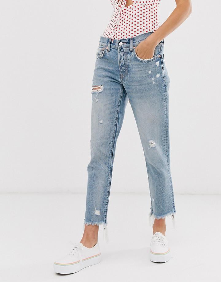We The Free By Free People Good Times Crop Rigid Relaxed Jean