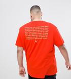 Puma Plus T-shirt With Back Print In Red Exclusive To Asos - Red