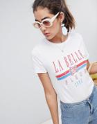 New Look Slogan T-shirt - White