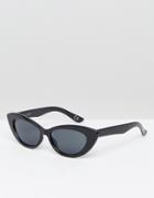 Asos Small Pointy Cat Eye Sunglasses - Black