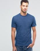 Original Penguin T-shirt With Indigo Feeder Stripe T-shirt - Blue