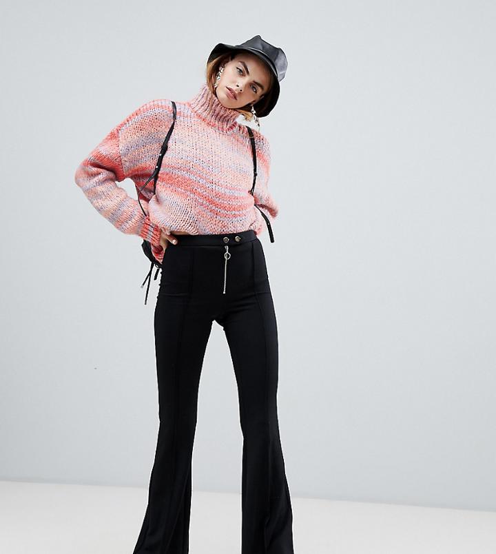 Bershka Zip Top Flare Pants