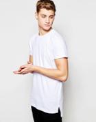 Jack & Jones Longline T-shirt - White