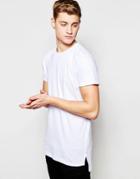 Jack & Jones Longline T-shirt - White