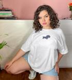 Heartbreak Plus Sausage Dog Graphic T-shirt-white