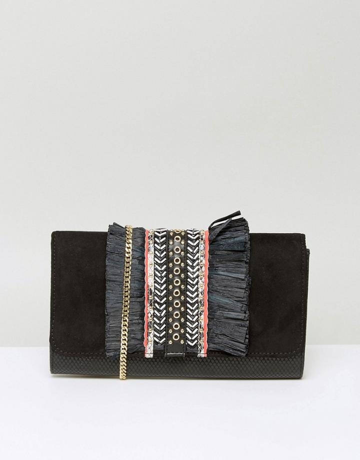 Miss Kg Hula Black Clutch Bag - Black