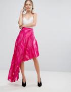 Coast Jacquard Asymetric Skirt - Pink