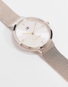 Tommy Hilfiger Sunray Rose Gold Mesh Watch 1782218-pink