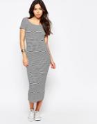 Brave Soul Stripe Midi Dress