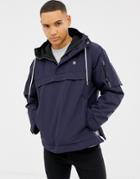 G-star Rackam Hooded Anorak Jacket In Blue