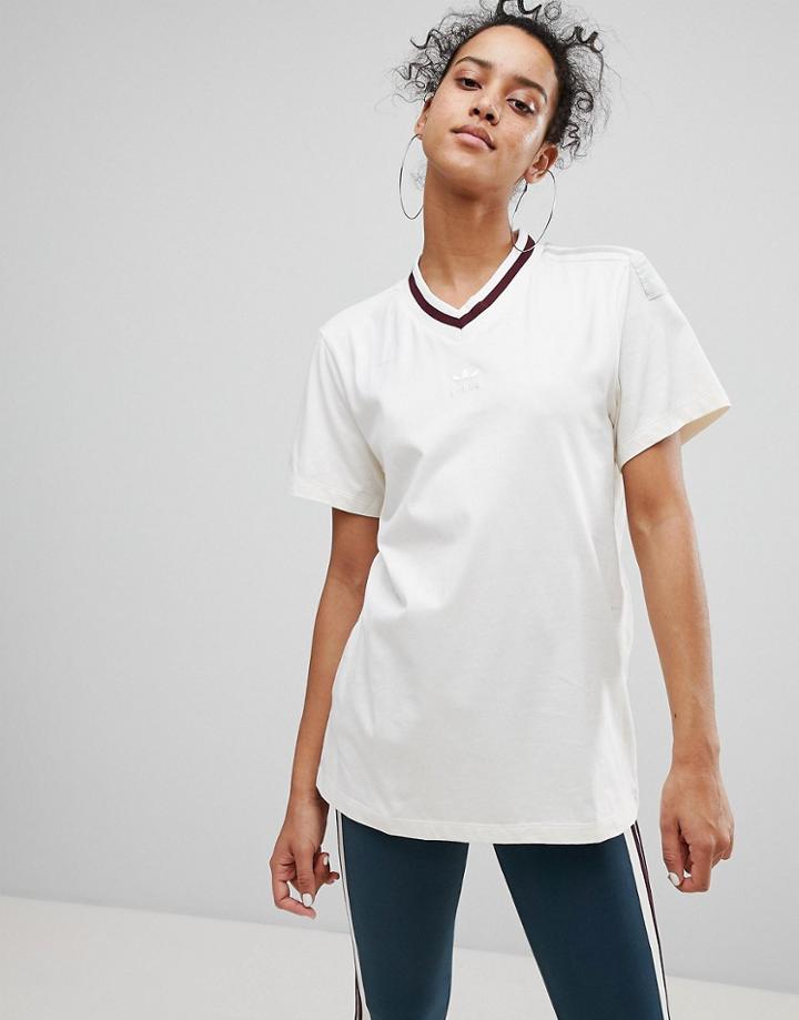Adidas Originals Adibreak T-shirt In White - White