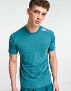 Adidas Training Design 4 Sport T-shirt In Teal-green