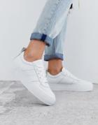 Whistles Anna Deep Sole Leather Sneaker In White