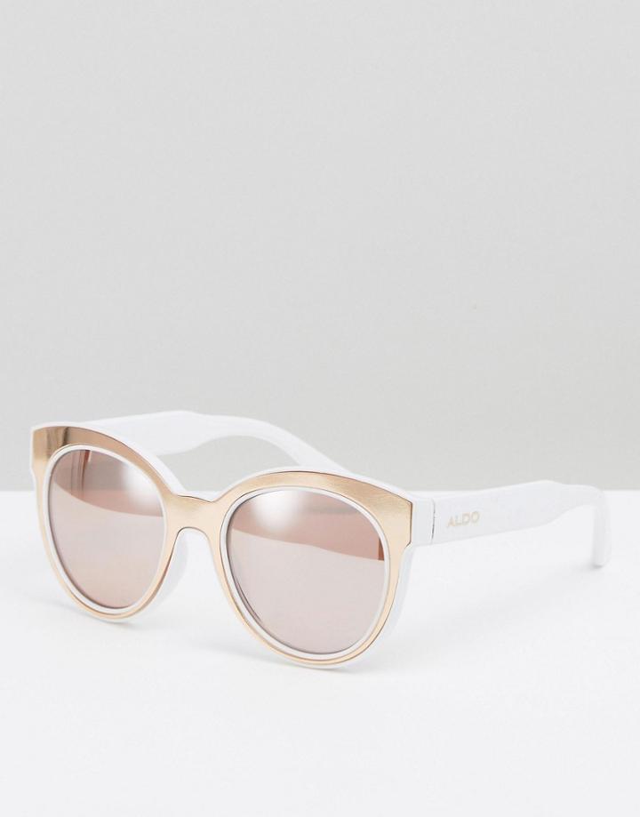 Aldo Atestino Rose Gold Sunglasses - Gold