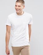 Element One Pocket T-shirt White In Custom Regular Fit - White