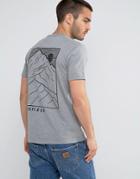 Penfield Jackson Back Print T-shirt Regular Fit In Gray Marl - Gray