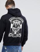 Cheats And Thieves Handshake Back Print Hoodie - Black