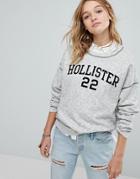 Hollister Sweatshirt With Logo - Gray