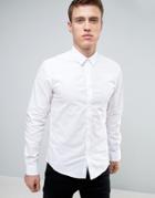 Solid Shirt White Shirt In Regular Fit - White