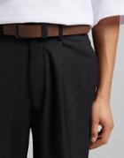 Bershka Belt In Mid Brown