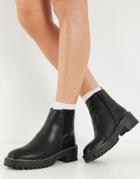 New Look Chunky Chelsea Boot With Texture Detail In Black