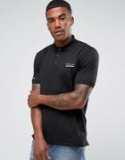 Polo Sport By Ralph Lauren Logo Pique Polo Regular Fit In Black - Blac