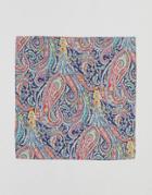 Gianni Feraud Liberty Print Felix And Isabelle Pocket Square - Navy